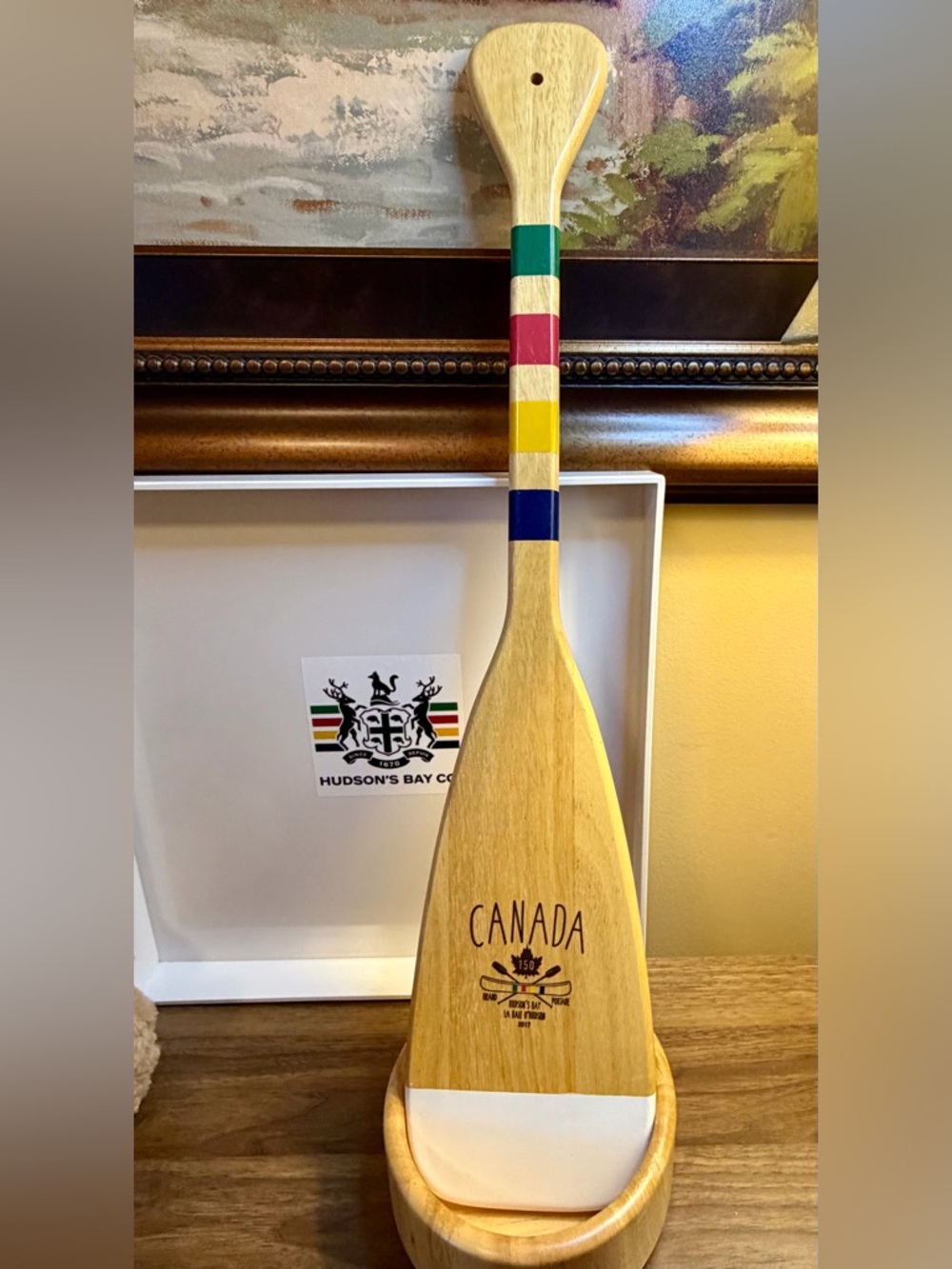 Canada's 150th!! Hudson's Bay Company 'Grand Portage' Decorative Canoe Paddle